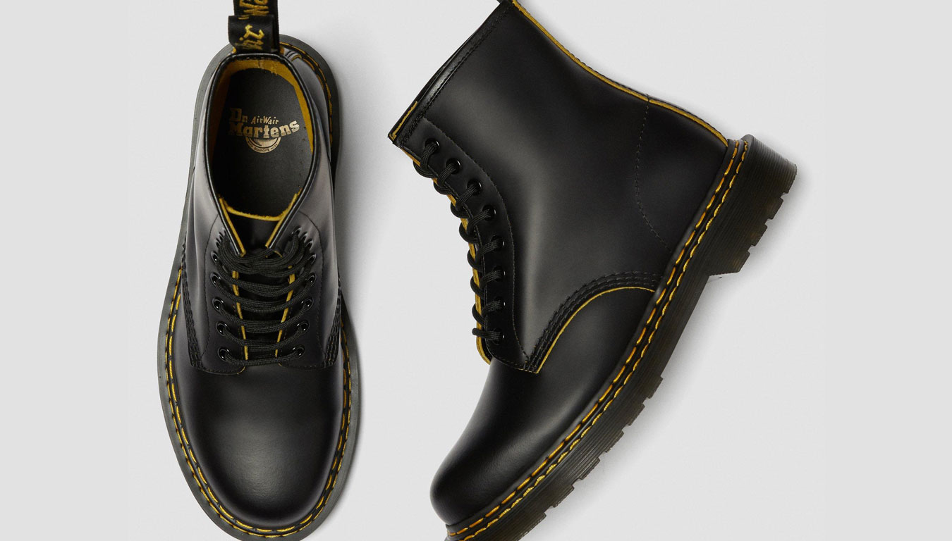 Image of Dr Martens 1460 Double Stitch Leather Ankle Boots HR