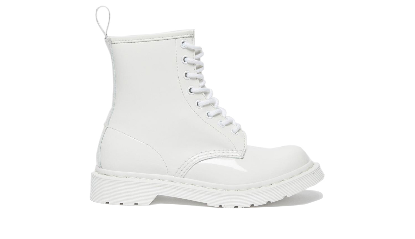 Image of Dr Martens 1460 Mono Patent Leather Lace Up Boots ESP