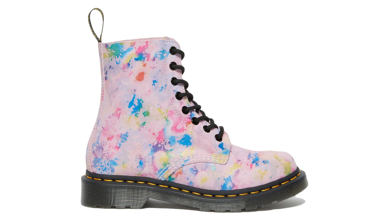 Image of Dr Martens 1460 Pascal Rainbow Suede Lace PL