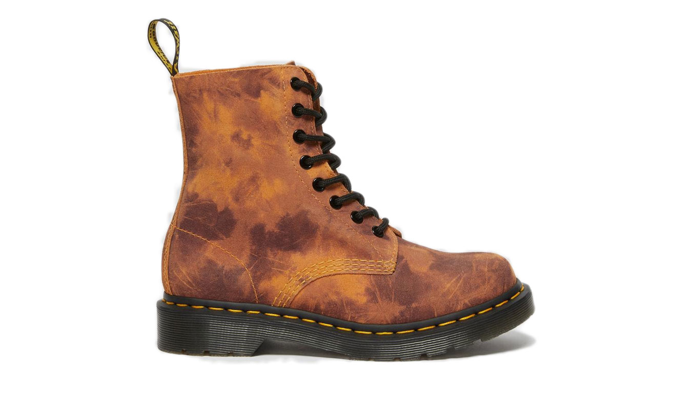 Image of Dr Martens 1460 Pascal Tie DYE Leather Lace Up Boots HU