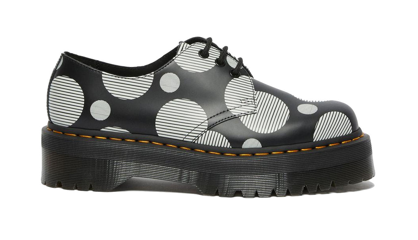 Image of Dr Martens 1461 Polka Dot Smooth Leather Platform FR