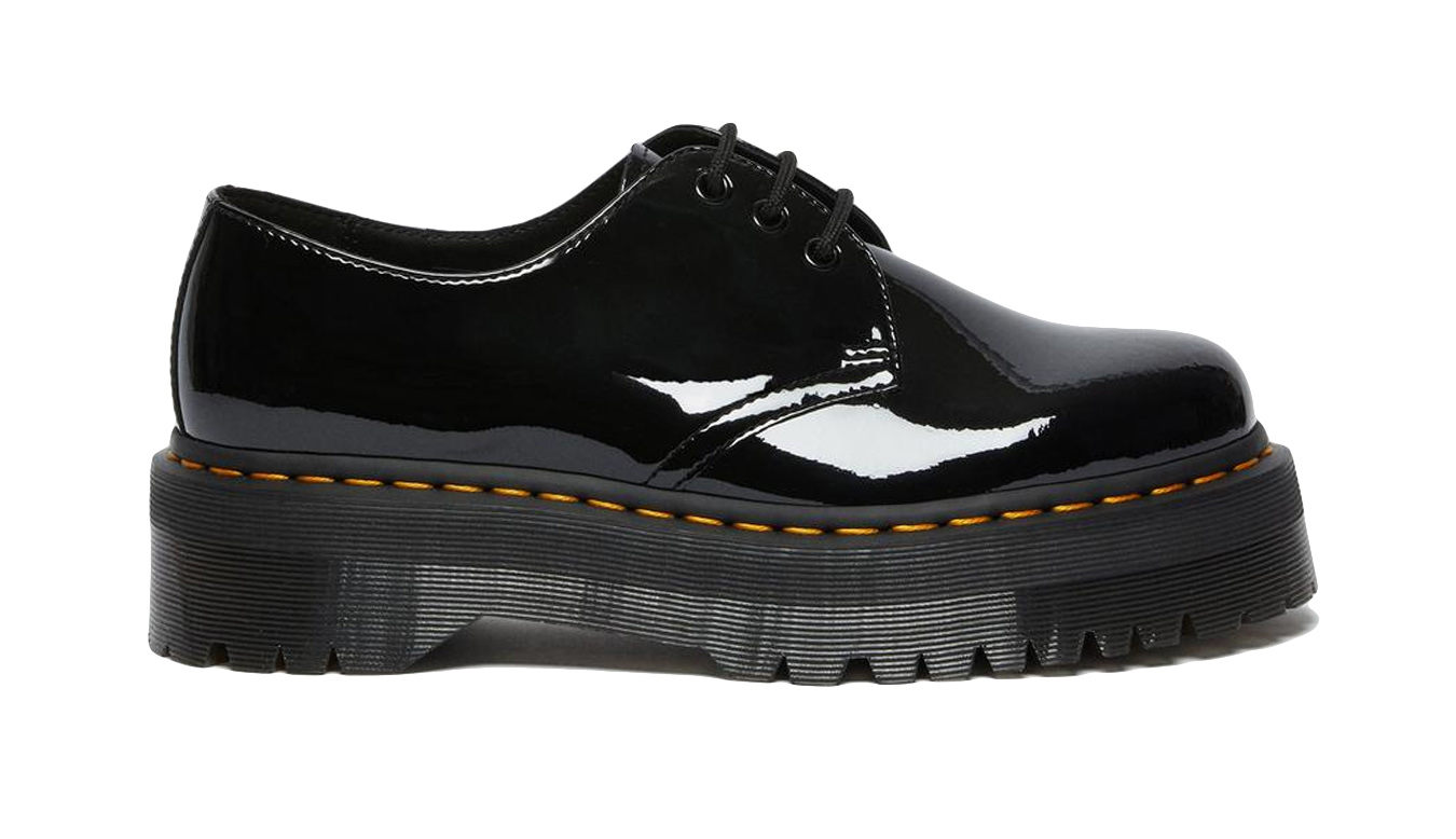 Image of Dr Martens 1461 Quad Patent Leather Platform CZ