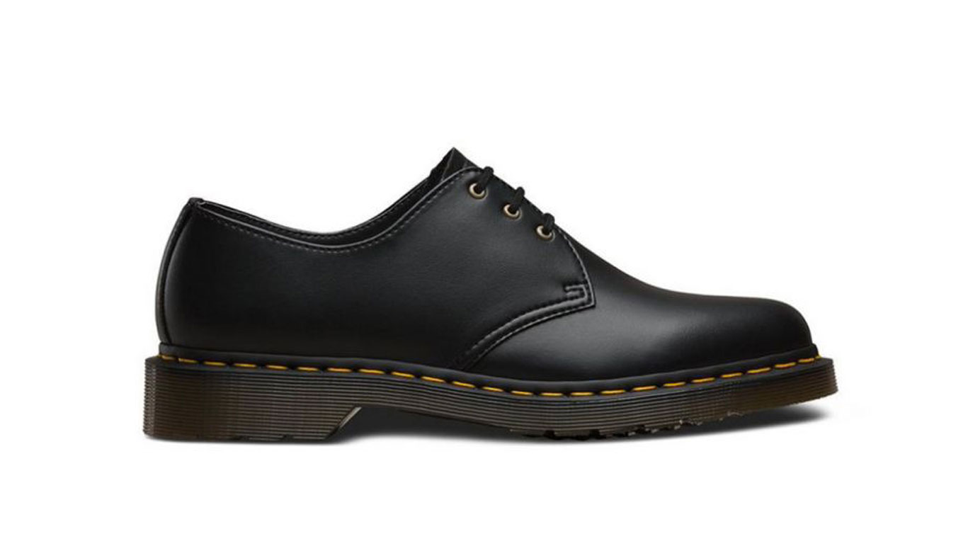 Image of Dr Martens 1461 Vegan Black Flexi Rub Off CZ