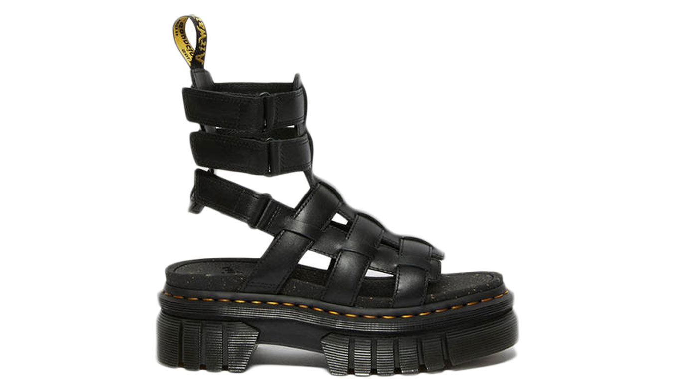 Image of Dr Martens Ricki Nappa Lux Leather Platform Gladiator Sandals US