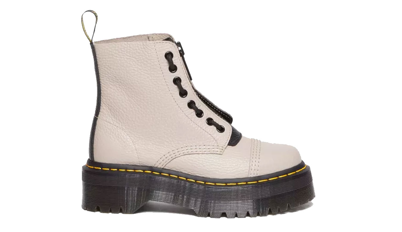 Image of Dr Martens Sinclair Milled Nappa Leather Platform Boots HU