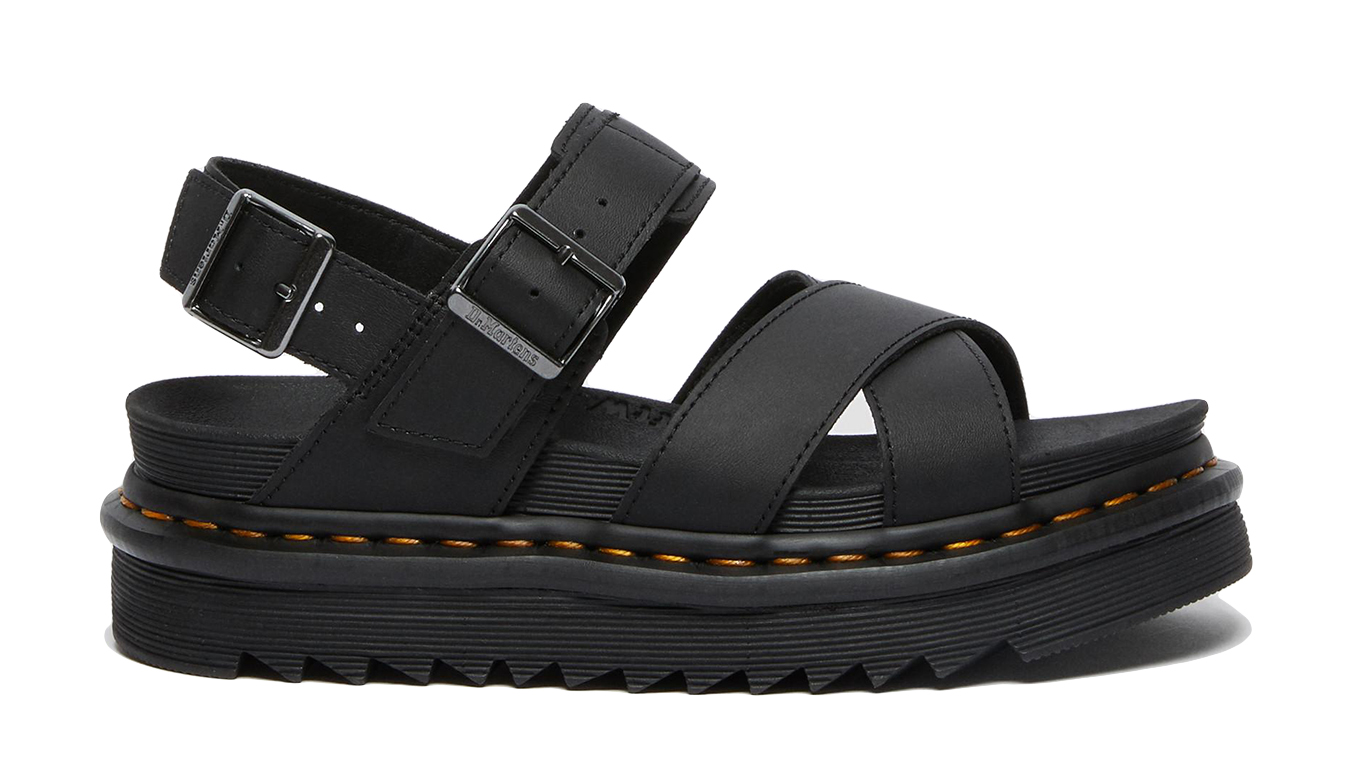 Image of Dr Martens Voss II Hydro Leather Strap Sandals FR