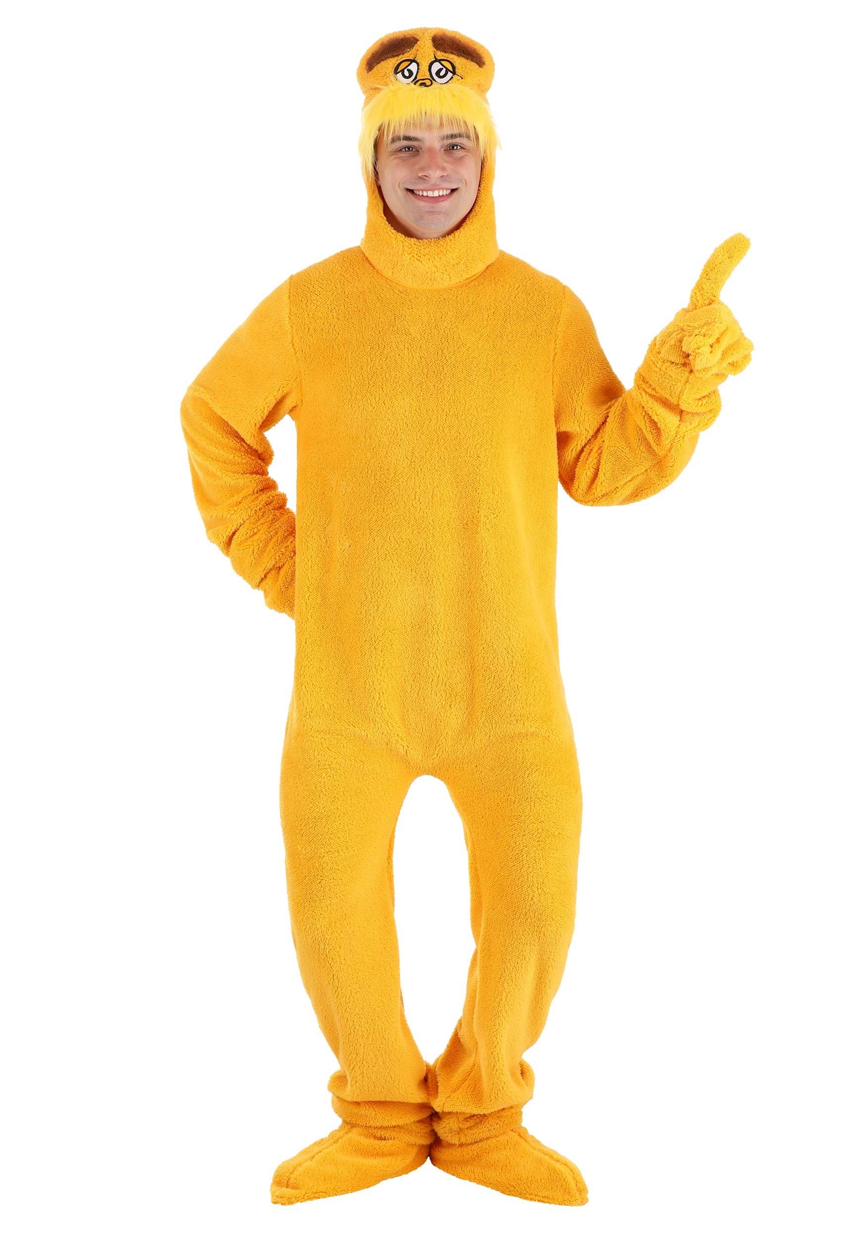 Image of Dr Seuss Adult The Lorax Sustainable Materials Costume | Dr Seuss Costumes ID EL453157AD-L