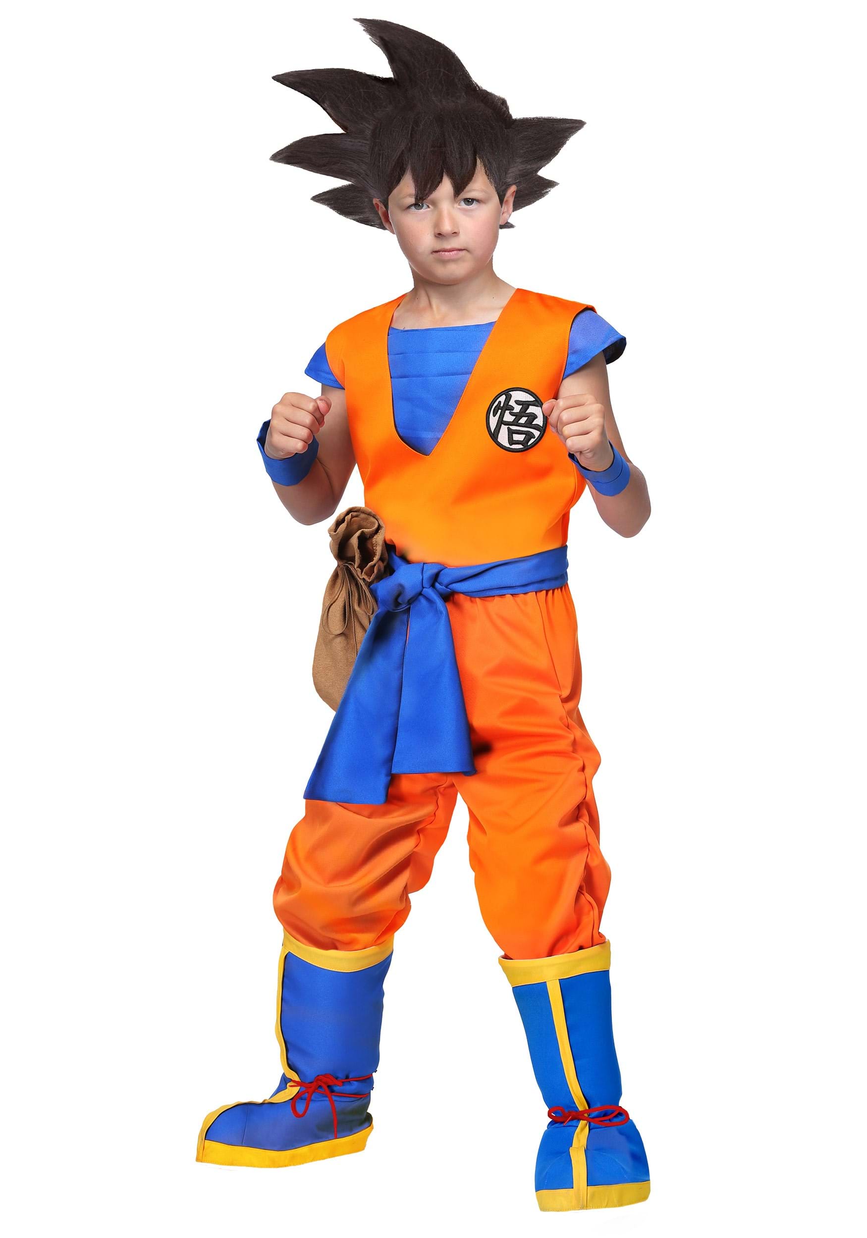 Image of Dragon Ball Z Authentic Goku Costume for Kids | Dragon Ball Z Costumes ID FUN6341CH-XL