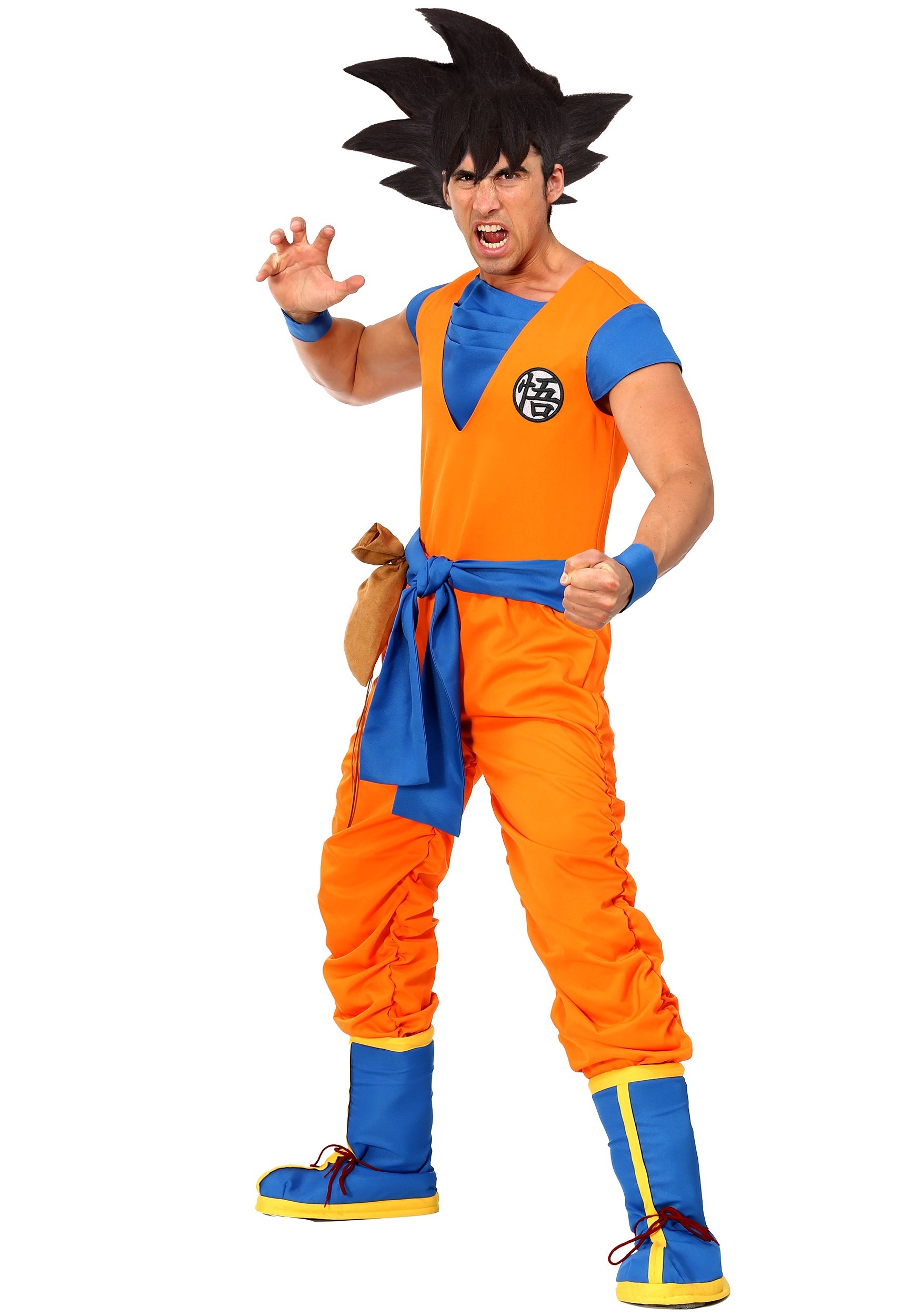 Image of Dragon Ball Z Authentic Goku Costume for Men | Dragon Ball Z Costumes ID FUN6341AD-L