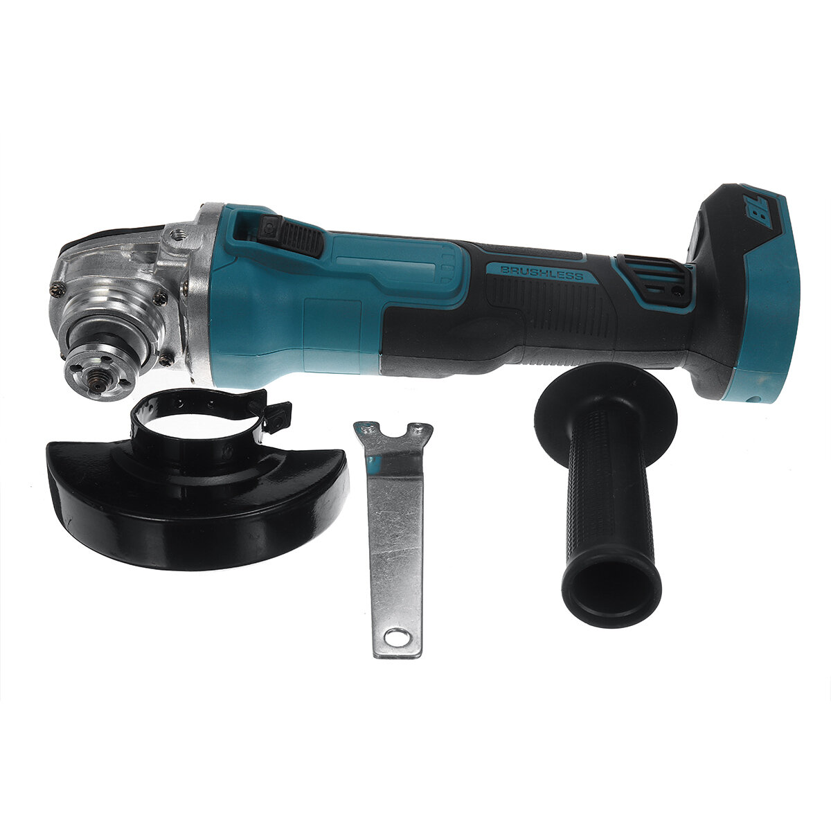 Image of Drillpro Electric Brushless Cordless Angle Grinder M10 125mm Cut for Makiita 18V Battery