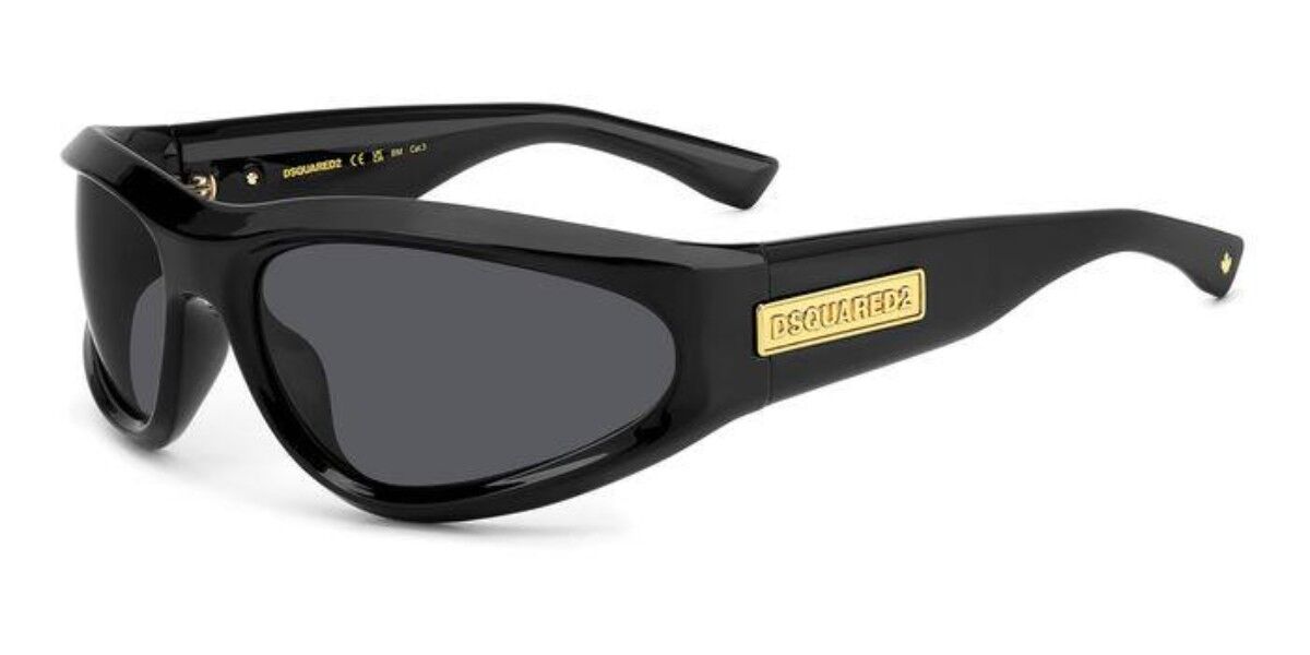 Image of Dsquared2 D2 0101/S 807/IR Óculos de Sol Pretos Masculino PRT