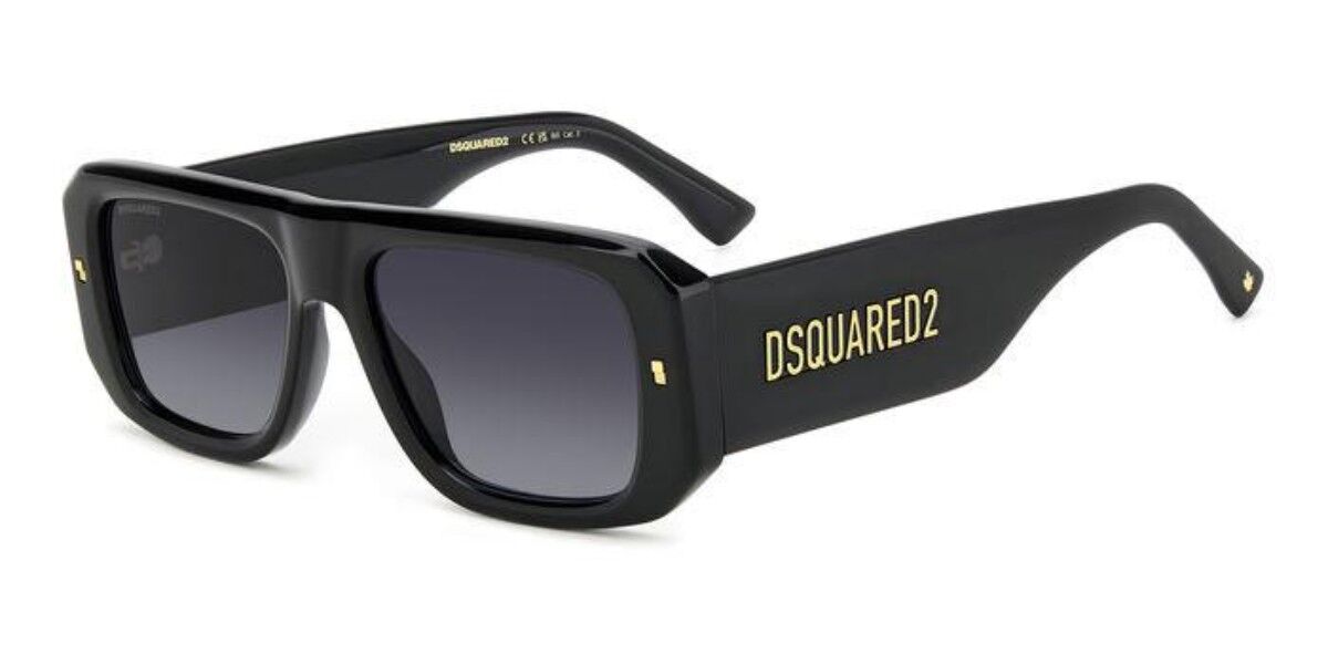 Image of Dsquared2 D2 0107/S 807/9O Óculos de Sol Pretos Masculino BRLPT