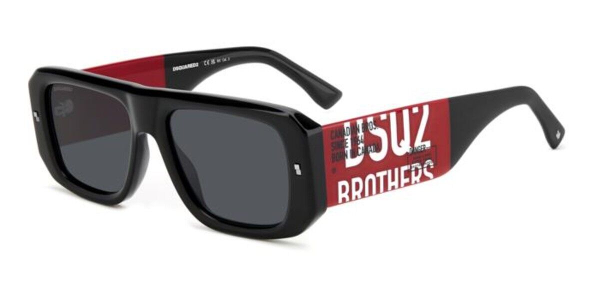 Image of Dsquared2 D2 0107/S OIT/IR 54 Lunettes De Soleil Homme Noires FR