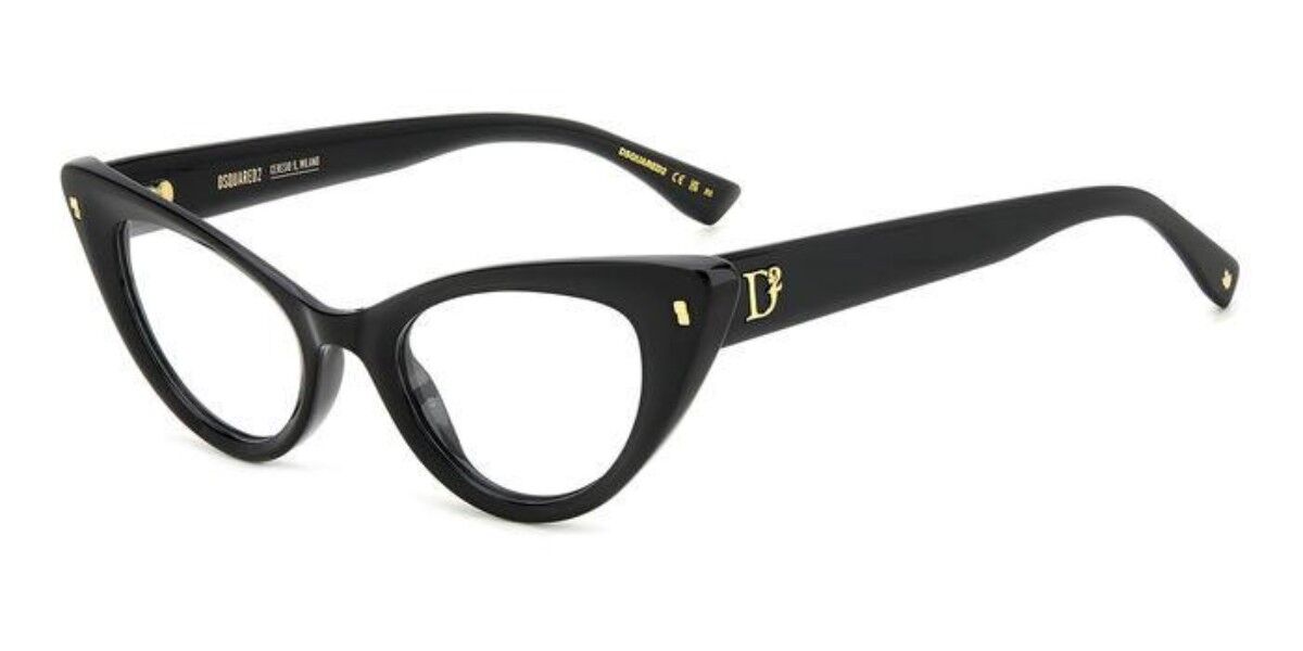 Image of Dsquared2 D2 0116 807 Óculos de Grau Pretos Feminino PRT