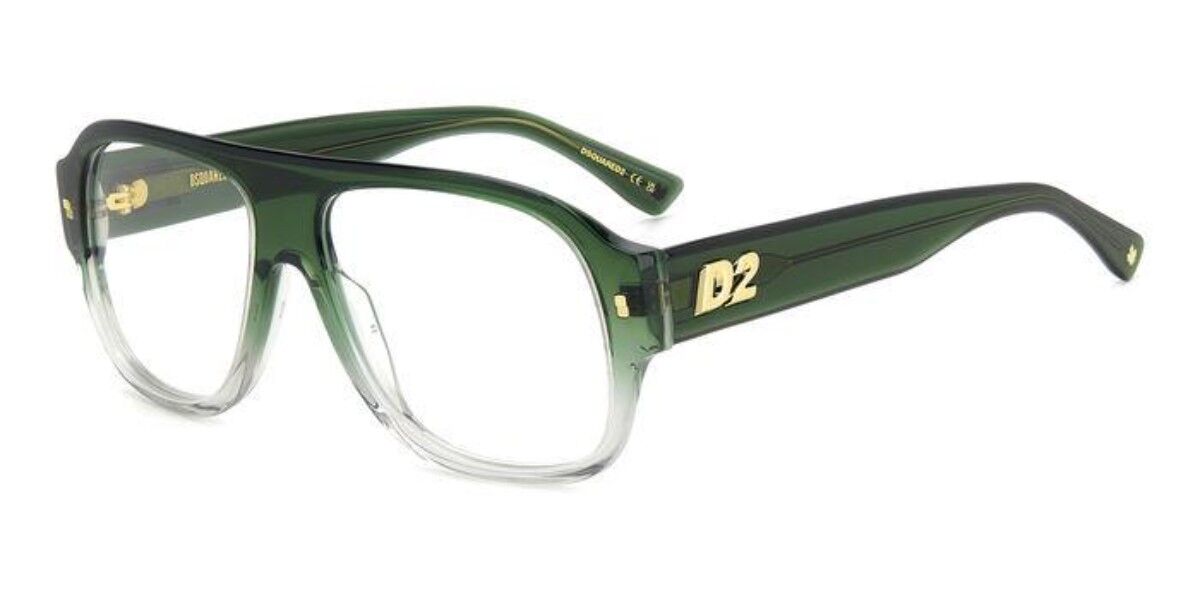 Image of Dsquared2 D2 0125 1ED Óculos de Grau Verdes Masculino BRLPT