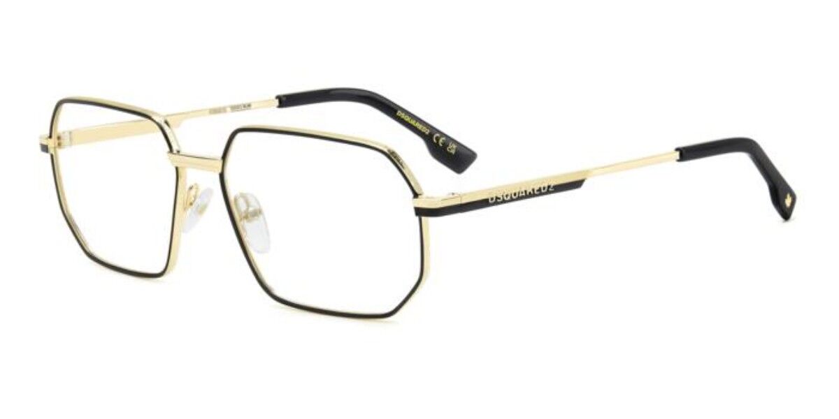 Image of Dsquared2 D2 0158 0NZ Óculos de Grau Pretos Masculino PRT