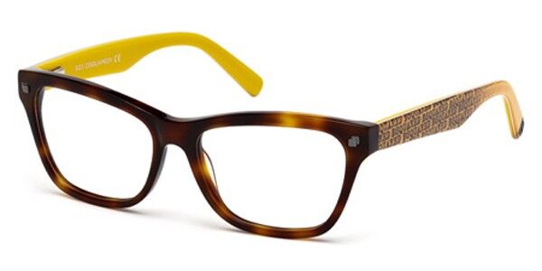 Image of Dsquared2 DQ5138 052 Óculos de Grau Tortoiseshell Feminino PRT