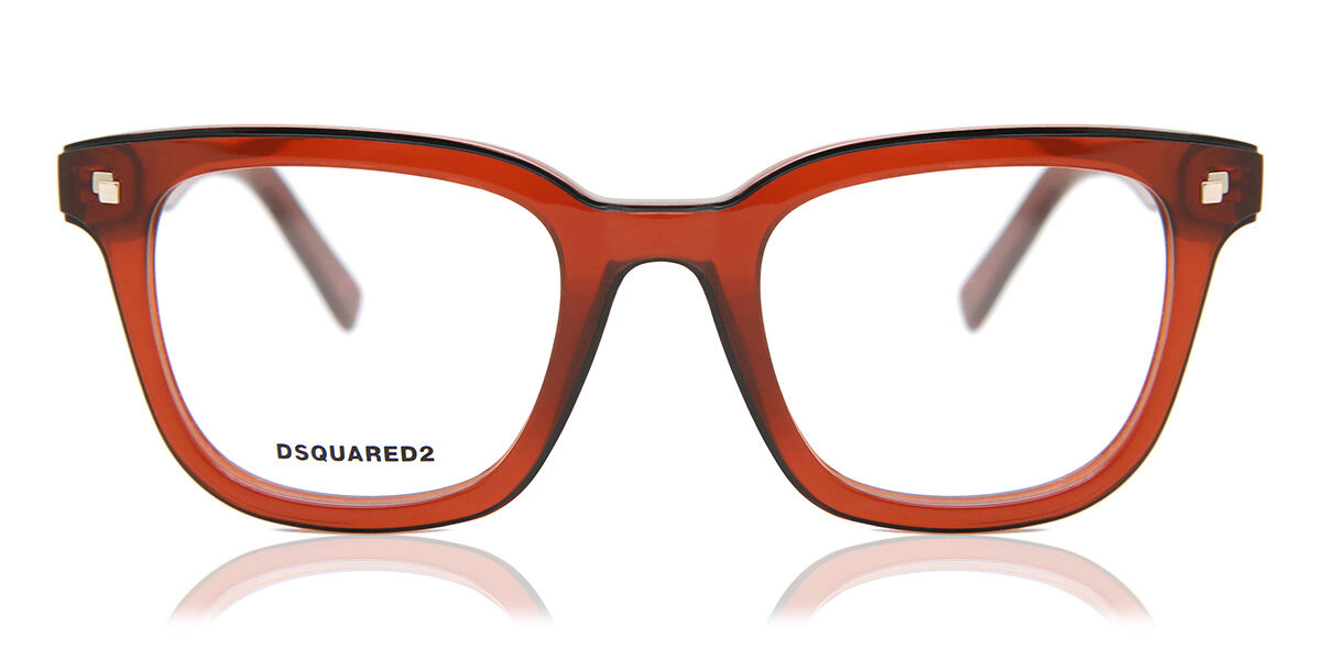 Image of Dsquared2 DQ5165 New Castle 045 49 Czerwone Męskie Okulary Korekcyjne PL