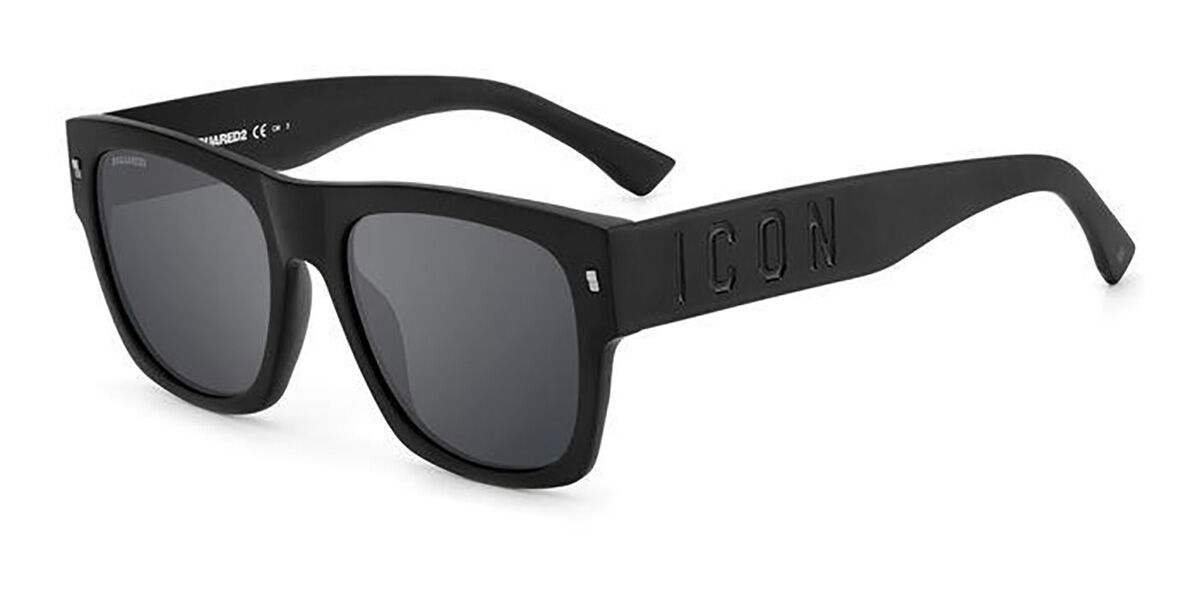 Image of Dsquared2 ICON 0004/S 003/T4 55 Lunettes De Soleil Homme Noires FR