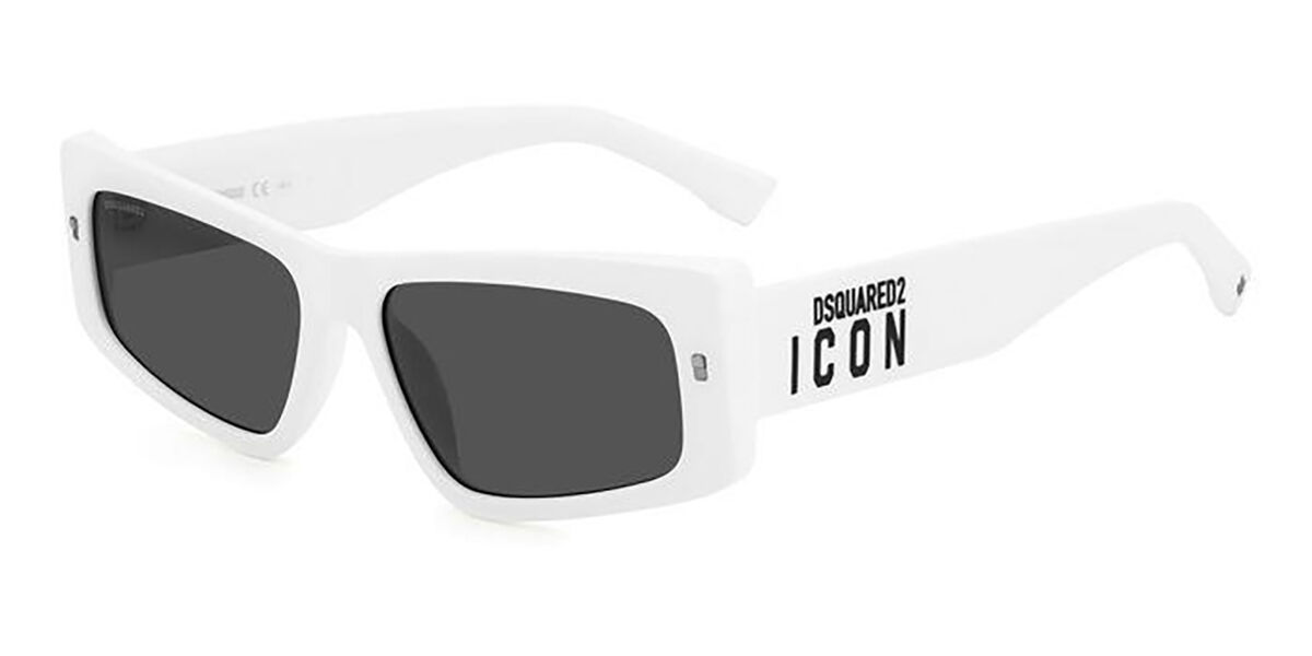 Image of Dsquared2 ICON 0007/S VK6/IR 57 Lunettes De Soleil Homme Blanches FR