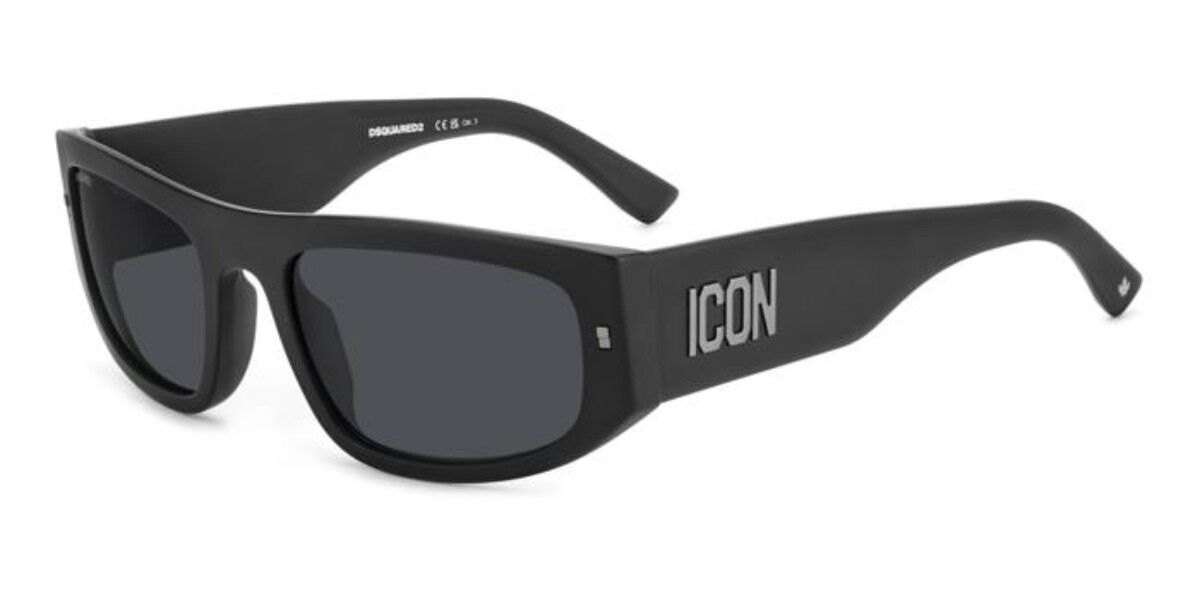 Image of Dsquared2 ICON 0016/S 003/IR Óculos de Sol Pretos Masculino BRLPT