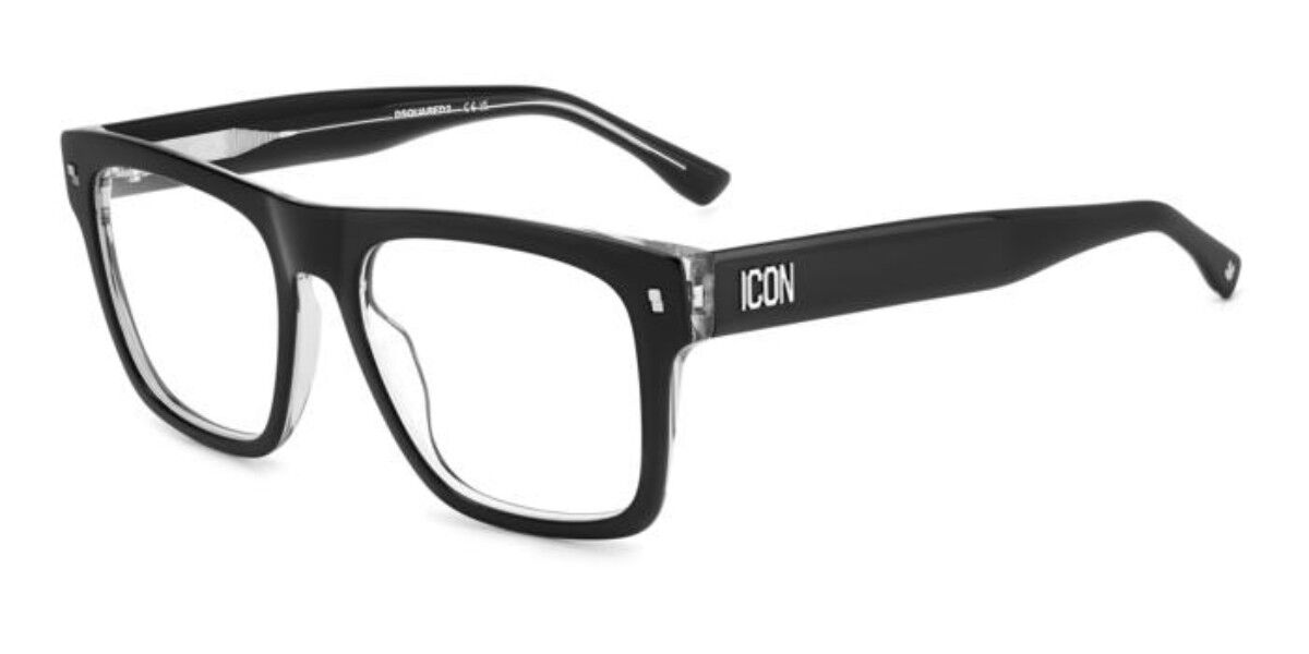 Image of Dsquared2 ICON 0018 7C5 Óculos de Grau Pretos Masculino PRT