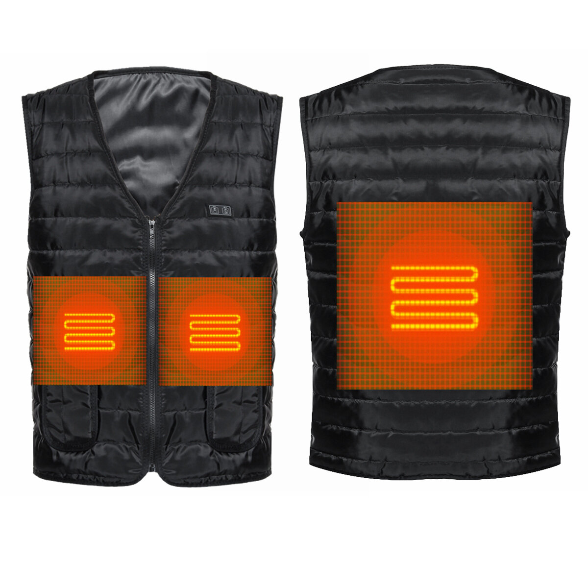 Image of Dual Cotton HeatedElectric 3 Gear USB Vest Men Women 3S Fast Heating Jacket Clothing