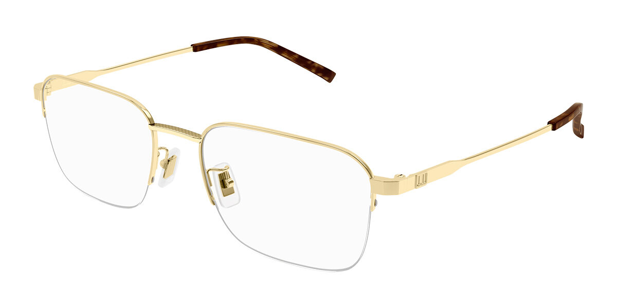 Image of Dunhill DU0067OA Formato Asiático 007 Óculos de Grau Dourados Masculino BRLPT