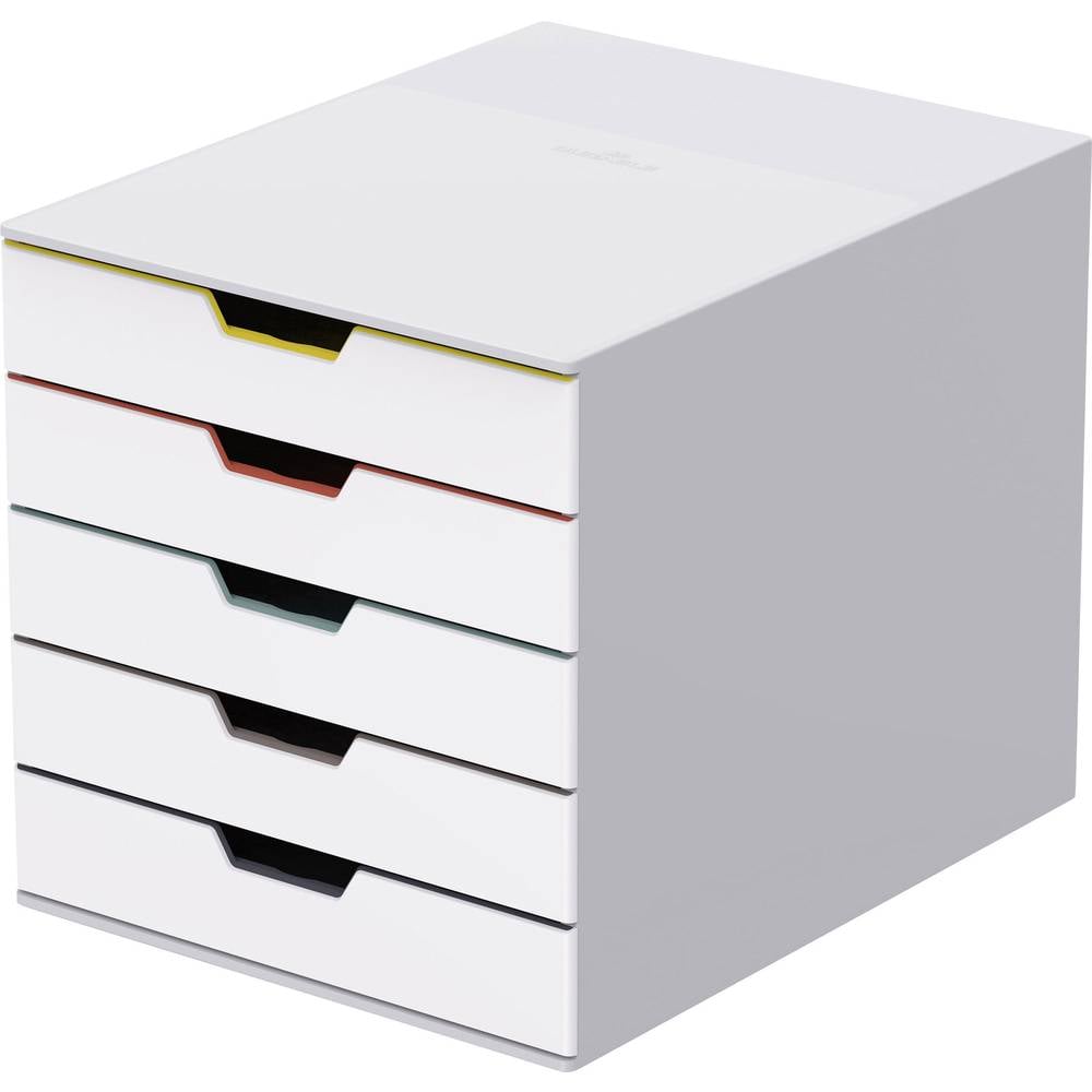 Image of Durable VARICOLOR MIX 5 - 7625 762527 Desk drawer box Light grey A4 C4 Folio Letter No of drawers: 5