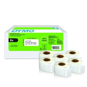 Image of Dymo 2177564 54mm x 25mm biele papierové etikety SK ID 383404