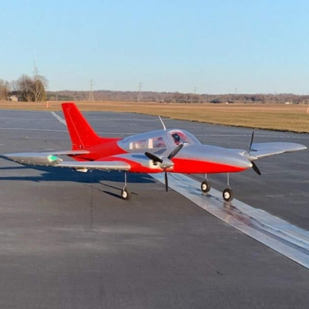 Image of Dynam Cessna 310 V2 Grand Cruiser Red 1280mm Wingspan EPO RC Airplane Aircraft Fixed Wing PNP With Flaps