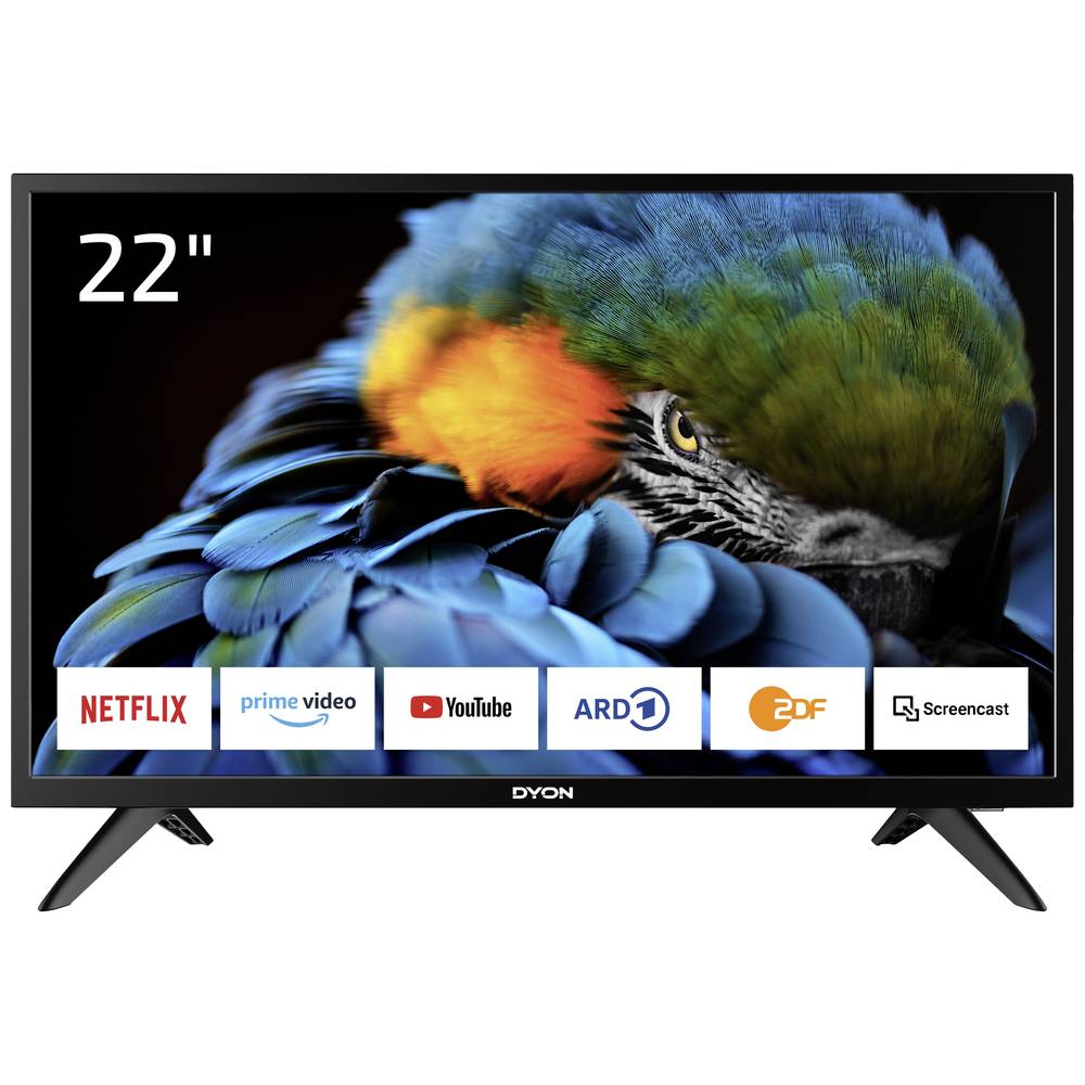 Image of Dyon Smart 22 XT-2 LED TV 55 cm 22 inch EEC E (A - G) CI+ DVB-C DVB-S2 DVB-T2 Full HD Smart TV Wi-Fi Black
