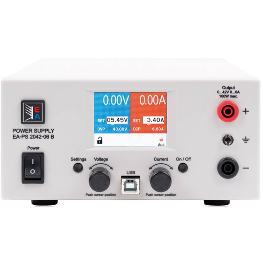 Image of EA Elektro Automatik EA-PS 2042-06B Bench PSU (adjustable voltage) 0 - 42 V DC 0 - 6 A 100 W USB remote controlled No
