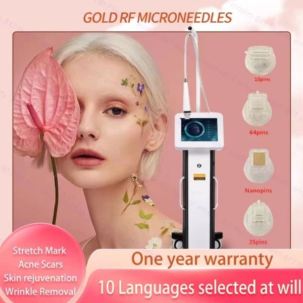 Image of EN 825987769 acne removing imprint stretch marks rf equipment type micro invasive fractional microneedle pins fractional needle 64pins mark removal clean