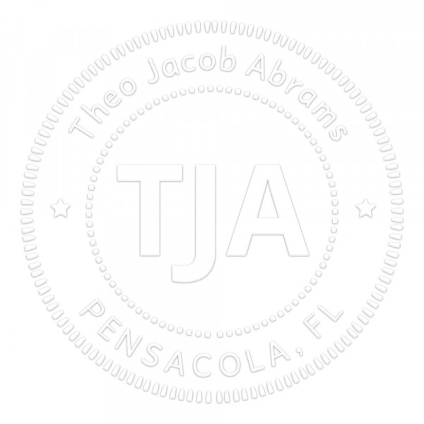 Image of EN MSEAL29L Bold Classic Style Round Monogram Seal