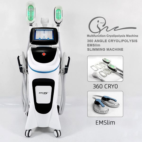 Image of ENH 770081970 multi-functional beauty equipment 4in1 vertical 360 ice sculpture magnetic slimming cryolipolysis emslim beautys instrument machine