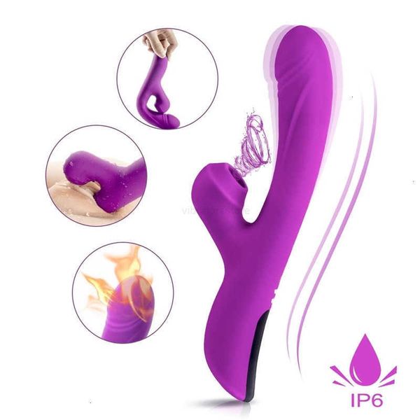 Image of ENH 812416388 toy massager dream massager women&#039s sucking electric massage vibrator usb charging one button heating masturbator new products