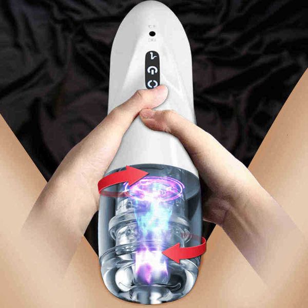 Image of ENH 814253559 toy massager nxy pump toys automatic telescopic rotation male masturbator intelligent voice real vagina electric climax for men