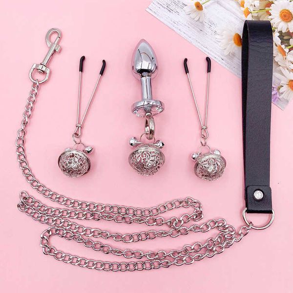 Image of ENH 825118333 toy massager women&#039s alternative breast clip toys anal plug appliances passion suit traction rope chain anus