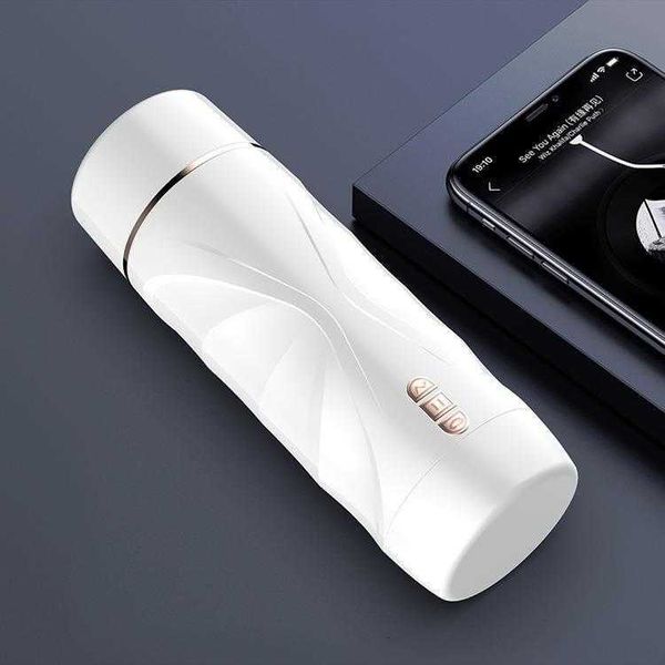 Image of ENH 825958246 toy massager full automatic airplane cup male masturbator electric telescopic sucking shock products