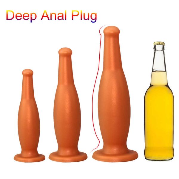 Image of ENH 825984443 toy massager massage silicone big dildo for anal toys large butt plug vagina anus expander with suction cup buttplug toy adult