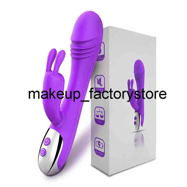 Image of ENH 825984607 toy massager massage powerful soft silicone rabbit vibrator for women clitoris stimulator female masturbator usb charger dildo toys adults 1