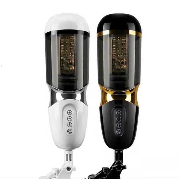 Image of ENH 826154875 toy massager charm beck fully automatic pulling and inserting rotary bed calling aircraft cup electric male masturbator products straight