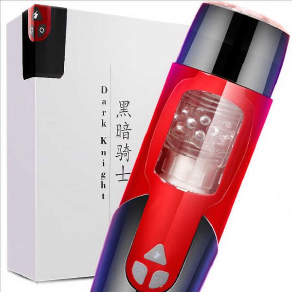 Image of ENH 826154940 toy massager dark knight telescopic rotary automatic pronunciation aircraft cup pulse intelligent bed call male masturbator products