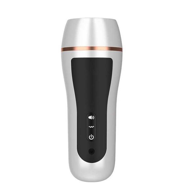Image of ENH 826198944 shuangmi fully automatic data airplane cup electric pull plug voice induction male masturbator toy
