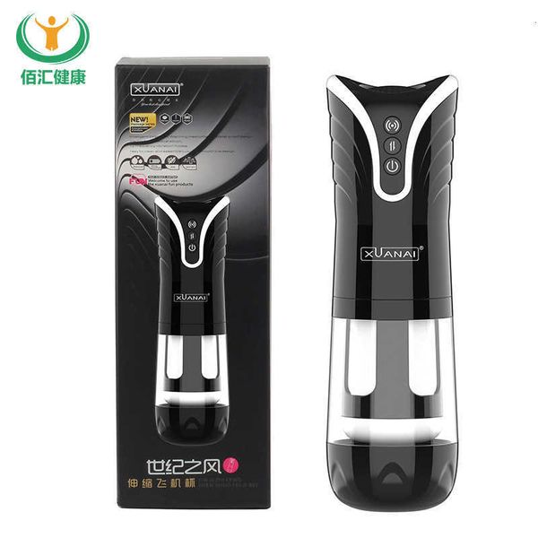 Image of ENH 826594045 toy massager intelligent full-automatic aircraft cup male voice masturbator electric telescopic products