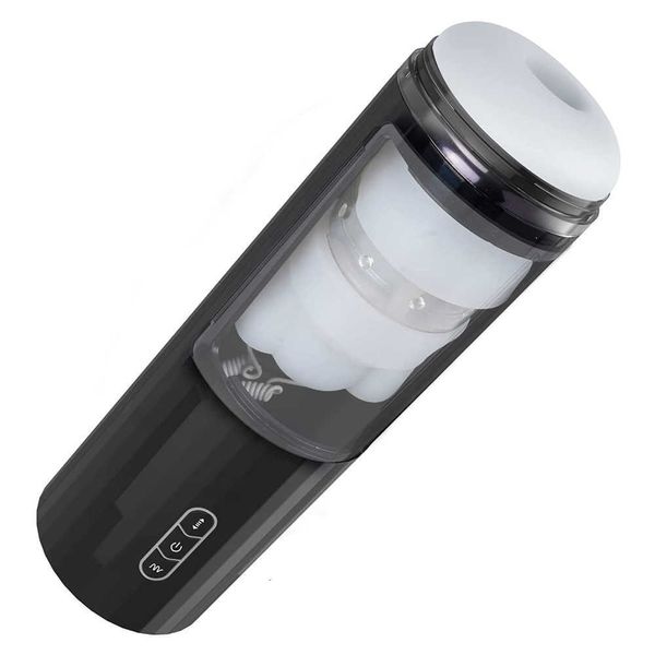 Image of ENH 827352254 toy massager supplies men&#039s full-automatic aircraft cup suction deep throat vibration telescopic male masturbation