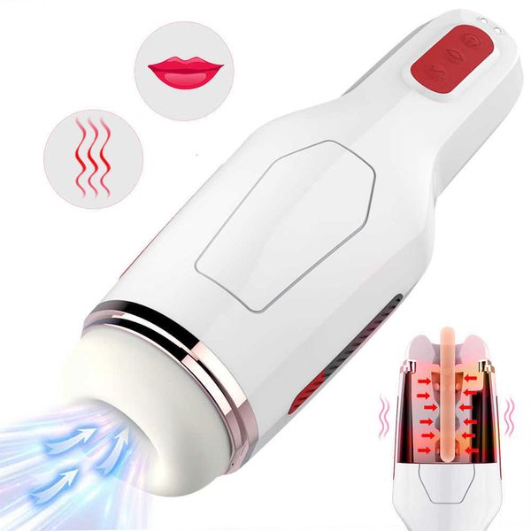 Image of ENH 827365483 toy massager full automatic intelligent retractable vibration aircraft cup male masturbator products