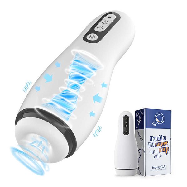 Image of ENH 827365717 toy massager vacuum sucking clip aircraft cup full automatic electric intelligent heating masturbator for men