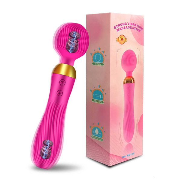 Image of ENH 827517792 toy vibrating spear magic wand vibrator big heads av body massager g spot clitoris stimulator toys for woman female masturbator v114 ebb0 bj